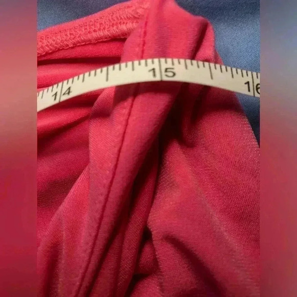 Hot Pink Asymmetrical Halter Wrap Dress - Picture 11 of 13